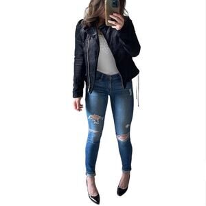 Frame Denim Le Skinny De Jeanne in Jewell 26